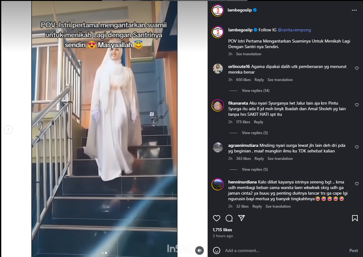 istri sah antar suami nikahi santri